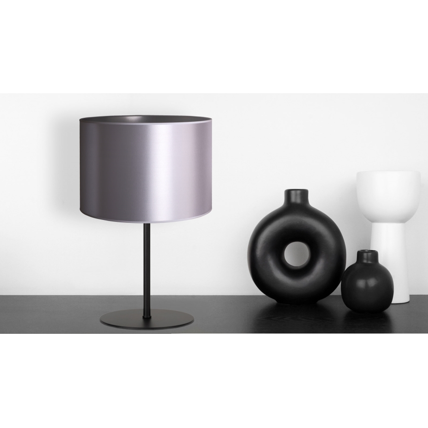 Duolla - Galda lampa CANNES 1xE14/15W/230V d. 20 cm sudraba/melna