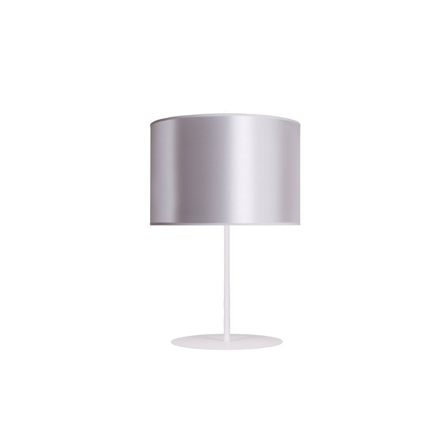 Duolla - Galda lampa CANNES 1xE14/15W/230V d. 20 cm sudraba/varš/balta