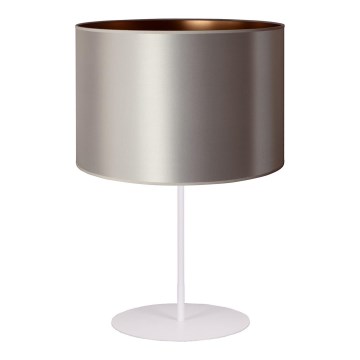 Duolla - Galda lampa CANNES 1xE14/15W/230V d. 20 cm sudraba/varš/balta
