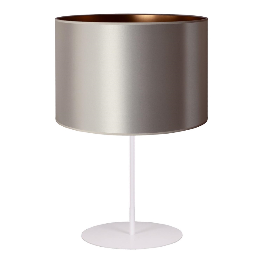 Duolla - Galda lampa CANNES 1xE14/15W/230V d. 20 cm sudraba/varš/balta