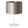 Duolla - Galda lampa CANNES 1xE14/15W/230V d. 20 cm sudraba/varš/balta