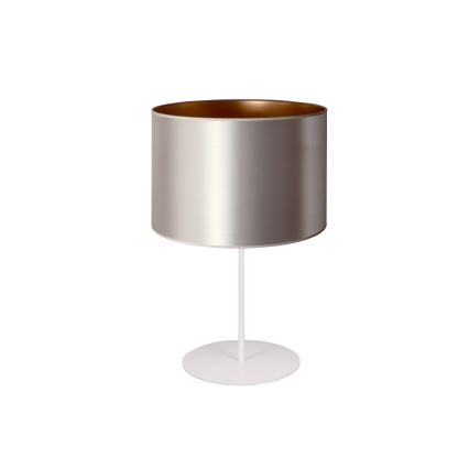 Duolla - Galda lampa CANNES 1xE14/15W/230V d. 20 cm sudraba/varš/balta