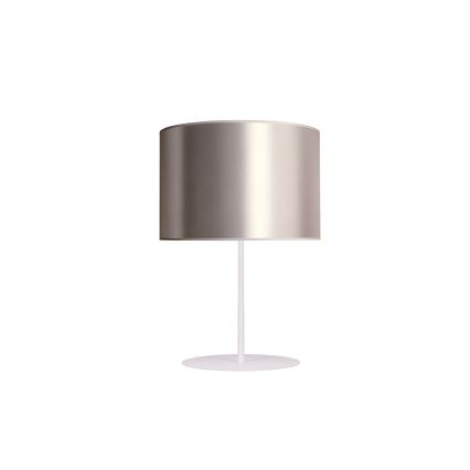 Duolla - Galda lampa CANNES 1xE14/15W/230V d. 20 cm sudraba/varš/balta