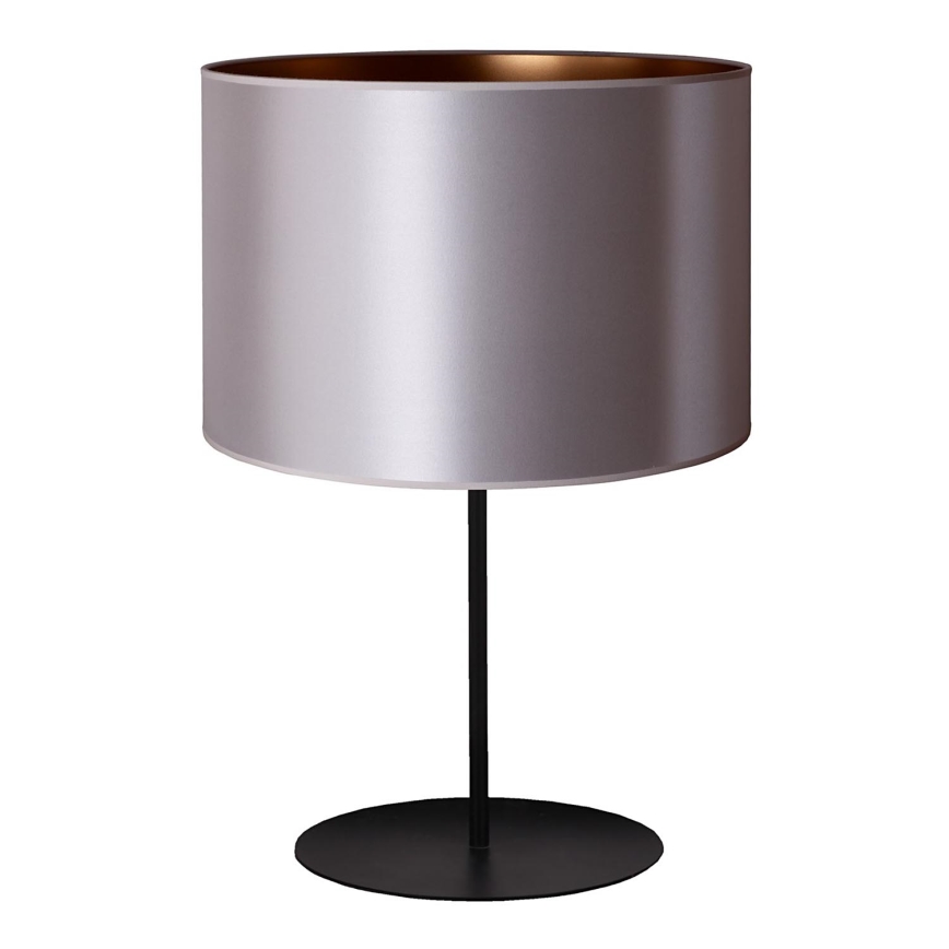 Duolla - Galda lampa CANNES 1xE14/15W/230V d. 20 cm sudraba/varš/melna