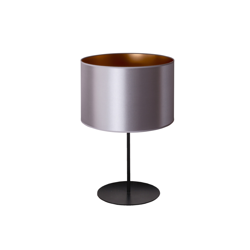 Duolla - Galda lampa CANNES 1xE14/15W/230V d. 20 cm sudraba/varš/melna