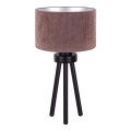 Duolla - Galda lampa LYON 1xE27/15W/230V d. 30 cm brūna