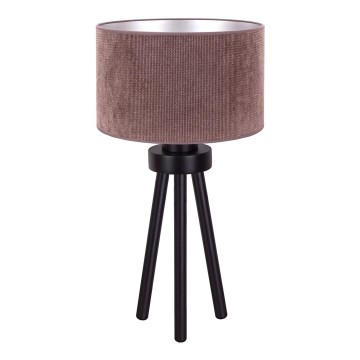 Duolla - Galda lampa LYON 1xE27/15W/230V d. 30 cm brūna