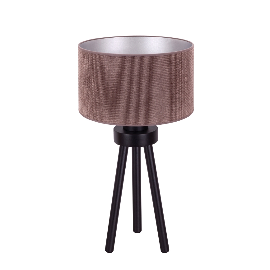 Duolla - Galda lampa LYON 1xE27/15W/230V d. 30 cm brūna