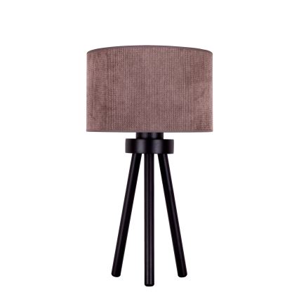 Duolla - Galda lampa LYON 1xE27/15W/230V d. 30 cm brūna
