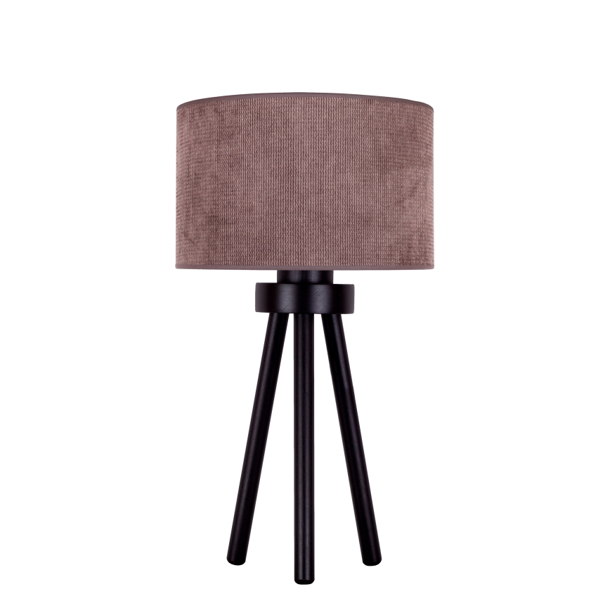 Duolla - Galda lampa LYON 1xE27/15W/230V d. 30 cm brūna