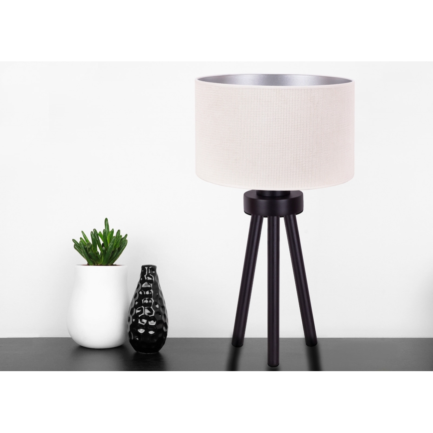Duolla - Galda lampa LYON 1xE27/15W/230V d. 30 cm krēmkrāsa