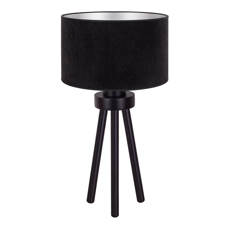 Duolla - Galda lampa LYON 1xE27/15W/230V d. 30 cm melna