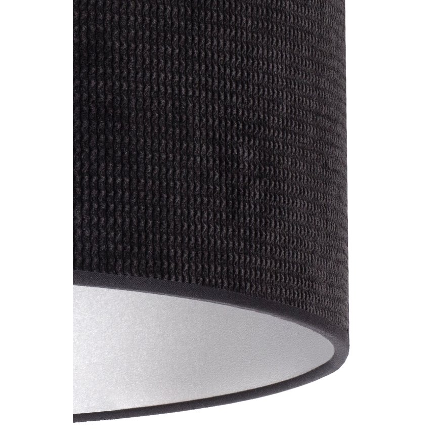 Duolla - Galda lampa LYON 1xE27/15W/230V d. 30 cm melna