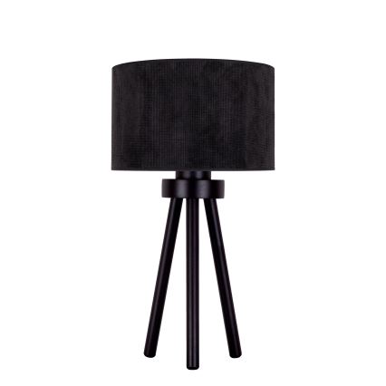 Duolla - Galda lampa LYON 1xE27/15W/230V d. 30 cm melna