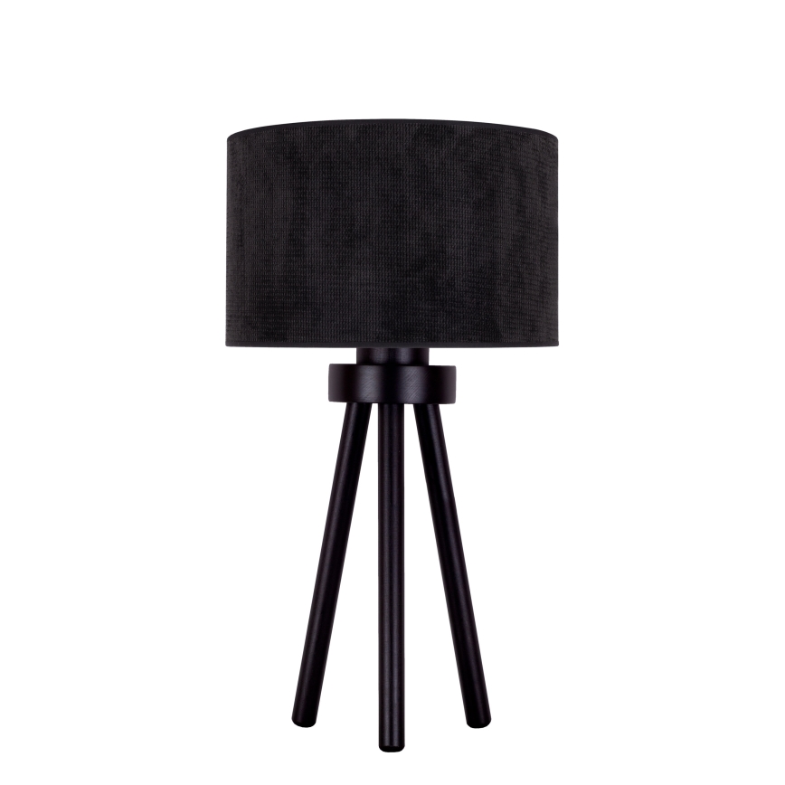 Duolla - Galda lampa LYON 1xE27/15W/230V d. 30 cm melna