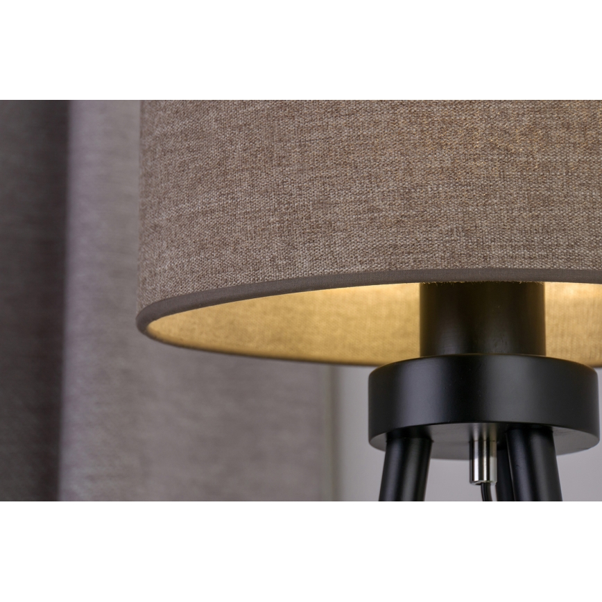 Duolla - Galda lampa OVAL 1xE27/15W/230V d. 30 cm brūna