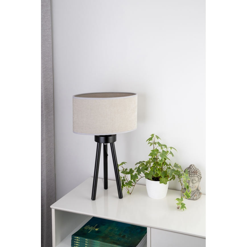 Duolla - Galda lampa OVAL 1xE27/15W/230V d. 30 cm pelēka