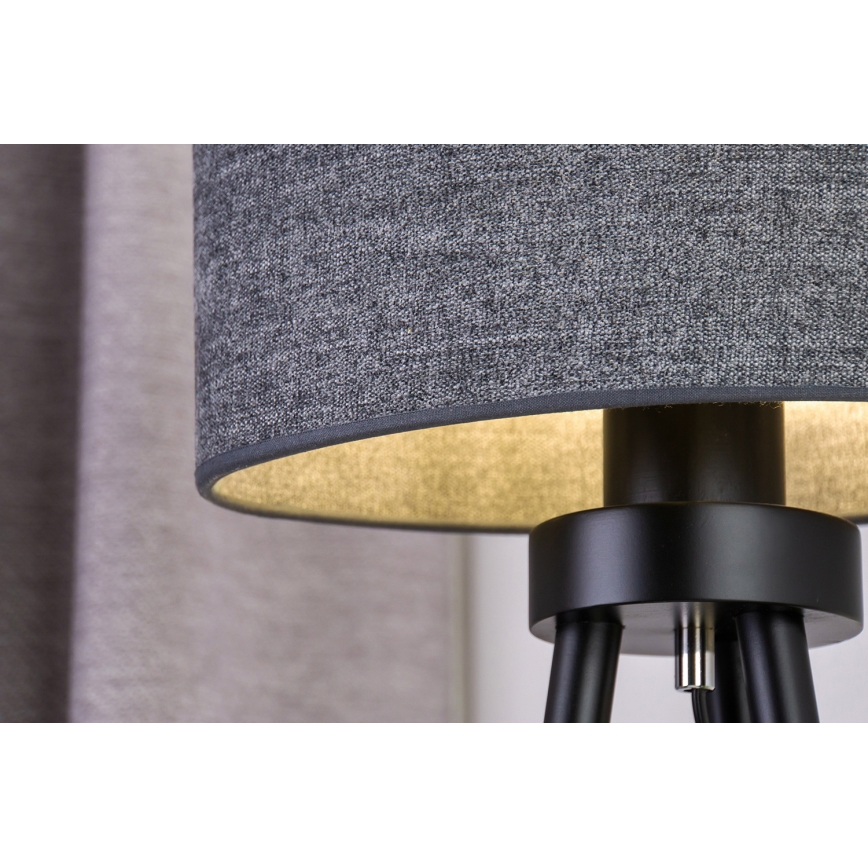 Duolla - Galda lampa OVAL 1xE27/15W/230V d. 30 cm pelēka