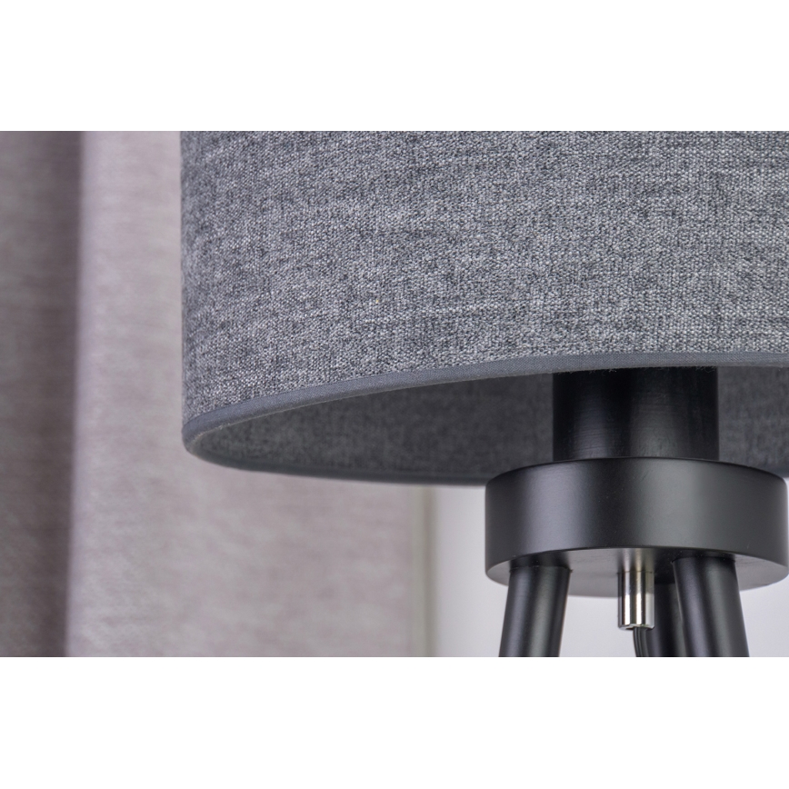 Duolla - Galda lampa OVAL 1xE27/15W/230V d. 30 cm pelēka