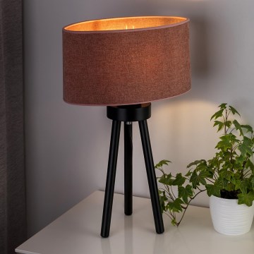 Duolla - Galda lampa OVAL 1xE27/15W/230V d. 30 cm rozā