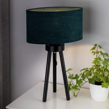 Duolla - Galda lampa OVAL 1xE27/15W/230V d. 30 cm zaļa