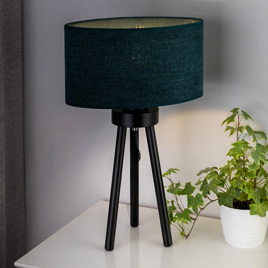 Duolla - Galda lampa OVAL 1xE27/15W/230V d. 30 cm zaļa