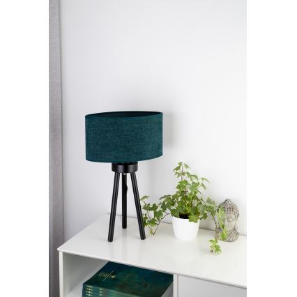 Duolla - Galda lampa OVAL 1xE27/15W/230V d. 30 cm zaļa