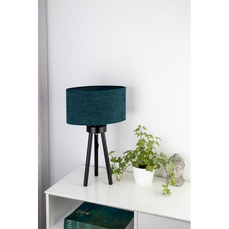 Duolla - Galda lampa OVAL 1xE27/15W/230V d. 30 cm zaļa
