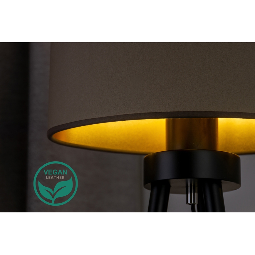 Duolla - Galda lampa OVAL VEGAN 1xE27/15W/230V d. 30 cm bēša