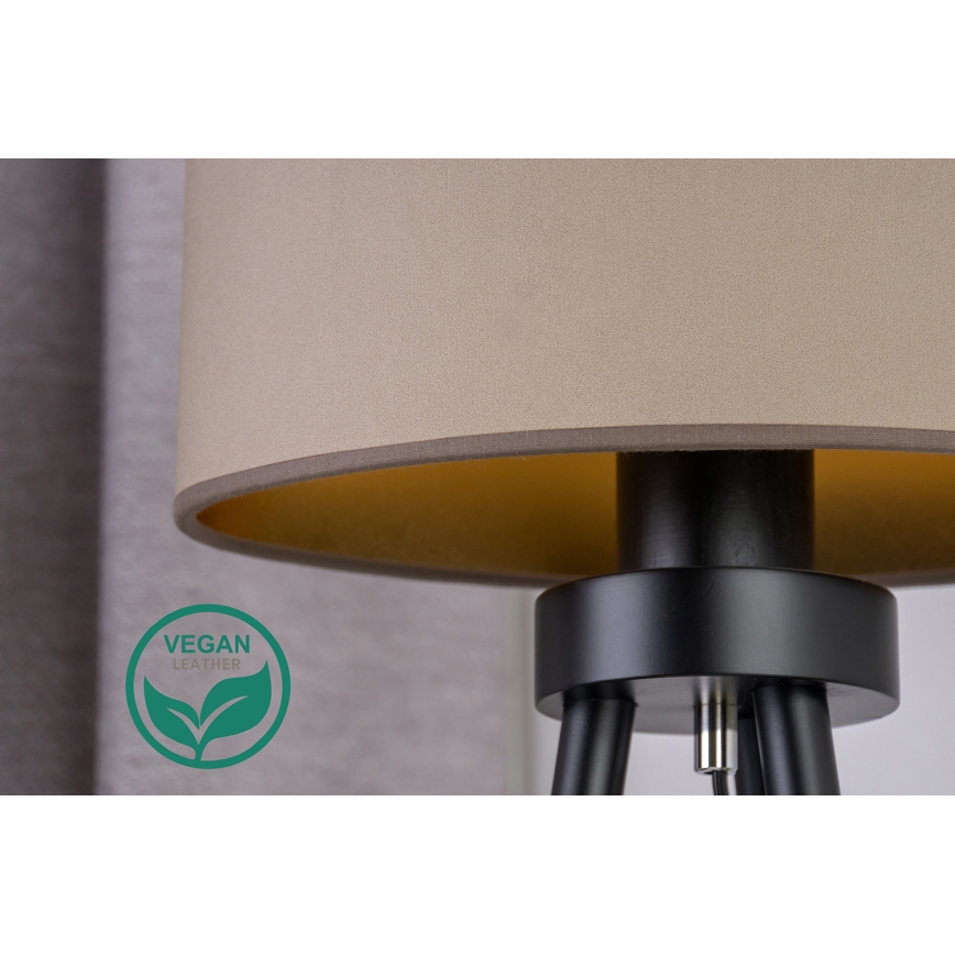 Duolla - Galda lampa OVAL VEGAN 1xE27/15W/230V d. 30 cm bēša