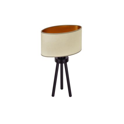 Duolla - Galda lampa OVAL VEGAN 1xE27/15W/230V d. 30 cm bēša