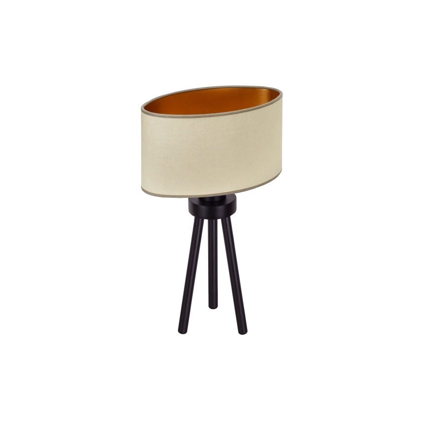 Duolla - Galda lampa OVAL VEGAN 1xE27/15W/230V d. 30 cm bēša