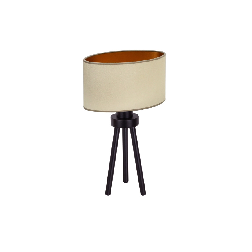 Duolla - Galda lampa OVAL VEGAN 1xE27/15W/230V d. 30 cm bēša