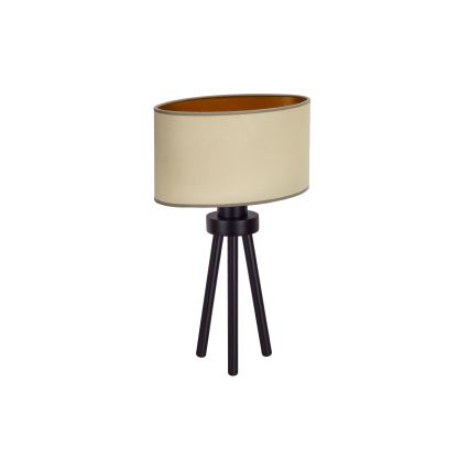 Duolla - Galda lampa OVAL VEGAN 1xE27/15W/230V d. 30 cm bēša