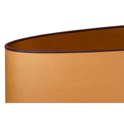 Duolla - Galda lampa OVAL VEGAN 1xE27/15W/230V d. 30 cm brūna