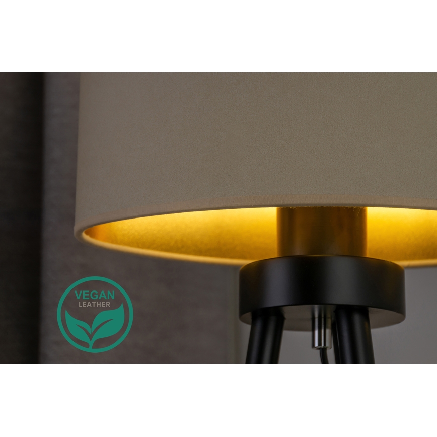Duolla - Galda lampa OVAL VEGAN 1xE27/15W/230V d. 30 cm krēmkrāsa