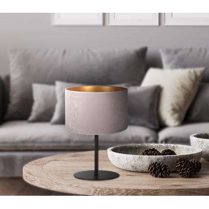 Duolla - Galda lampa ROLLER 1xE14/15W/230V d. 20 cm pelēka/zelta