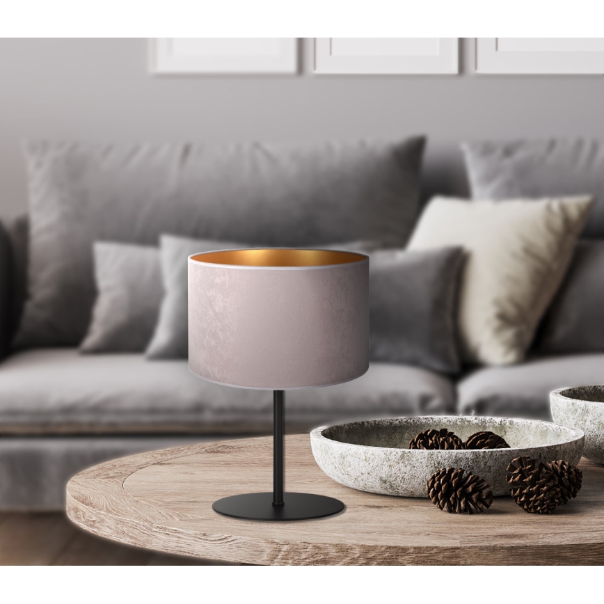 Duolla - Galda lampa ROLLER 1xE14/15W/230V d. 20 cm pelēka/zelta