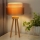 Duolla - Galda lampa WOOD BOHO 1xE27/15W/230V d. 25 cm varš/brūna/bēša