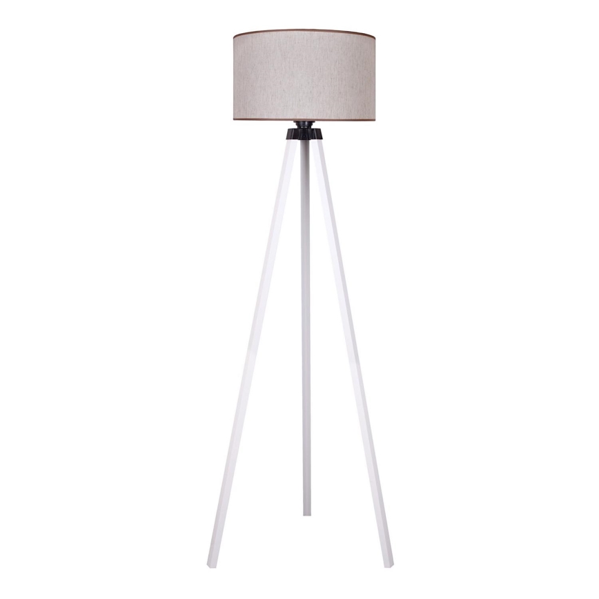 Duolla - Grīdas stāvlampa 1xE27/60W/230V d. 44 cm bēša/balta