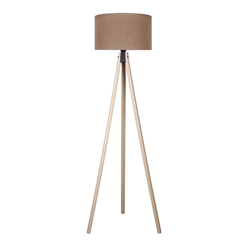 Duolla - Grīdas stāvlampa 1xE27/60W/230V d. 44 cm brūna/bēša