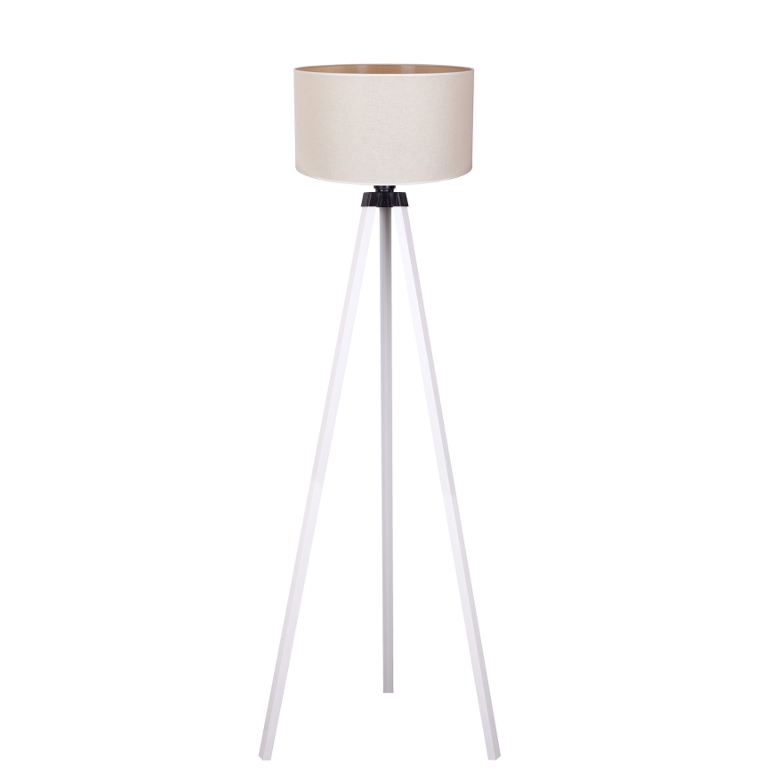 Duolla - Grīdas stāvlampa 1xE27/60W/230V d. 44 cm krēmkrāsa/balta
