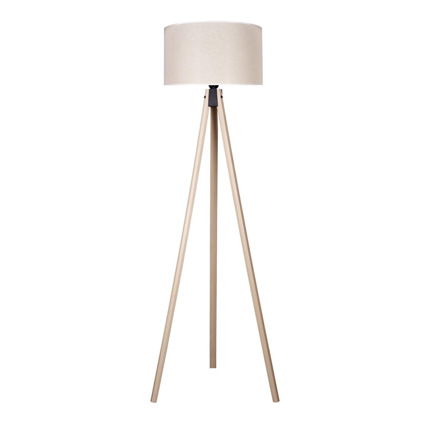 Duolla - Grīdas stāvlampa 1xE27/60W/230V d. 44 cm krēmkrāsa/bēša