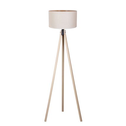 Duolla - Grīdas stāvlampa 1xE27/60W/230V d. 44 cm krēmkrāsa/bēša