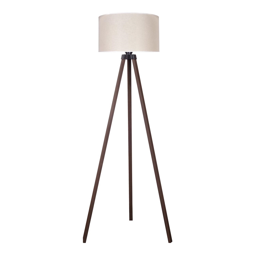 Duolla - Grīdas stāvlampa 1xE27/60W/230V d. 44 cm krēmkrāsa/brūna