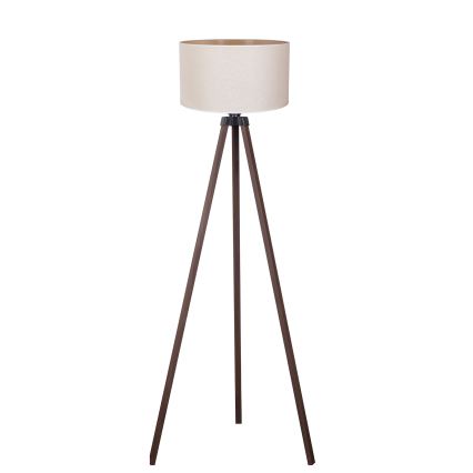 Duolla - Grīdas stāvlampa 1xE27/60W/230V d. 44 cm krēmkrāsa/brūna