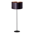Duolla - Grīdas stāvlampa CANNES 1xE27/15W/230V d. 45 cm melna/varš