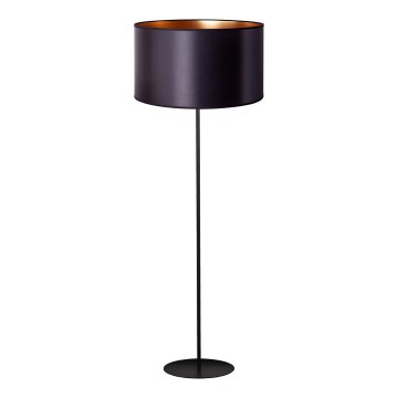 Duolla - Grīdas stāvlampa CANNES 1xE27/15W/230V d. 45 cm melna/varš