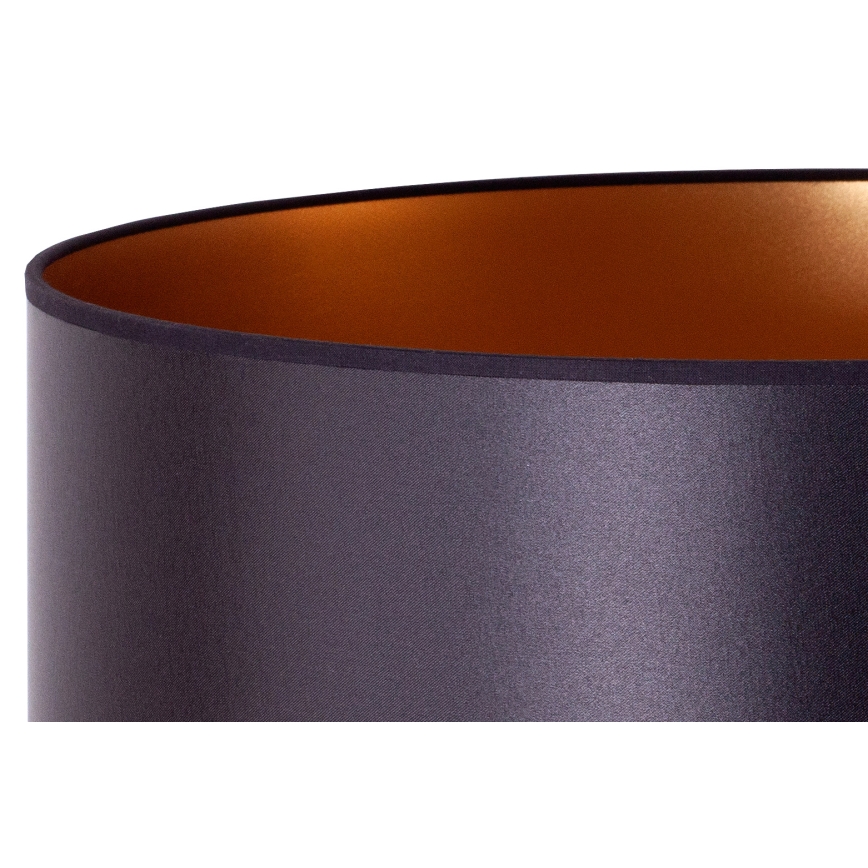 Duolla - Grīdas stāvlampa CANNES 1xE27/15W/230V d. 45 cm melna/varš