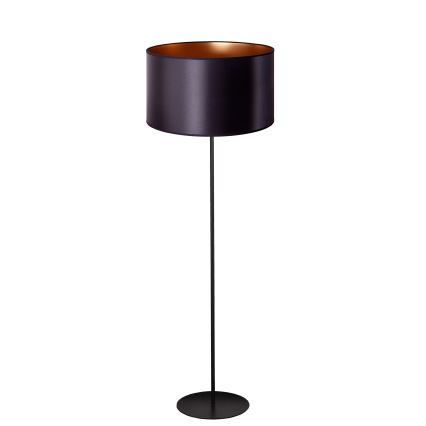 Duolla - Grīdas stāvlampa CANNES 1xE27/15W/230V d. 45 cm melna/varš